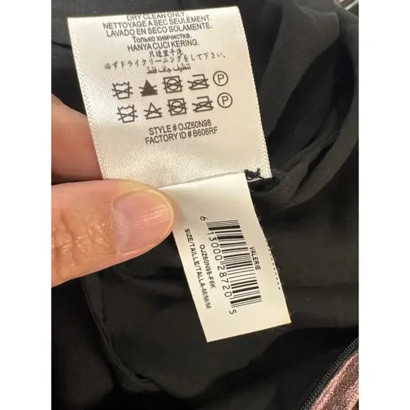 BCBG MAXAZRIA VALARIE Metallic Pleated Halter Gown Hi-Low Dress Size M NWT $368 - Picture 10 of 11